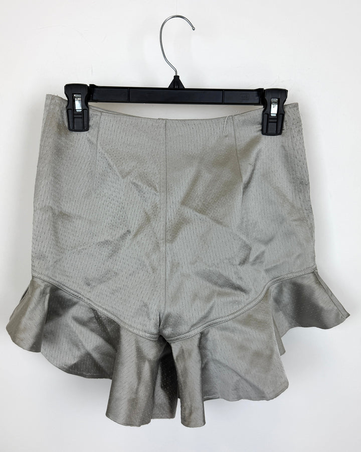 Ruffle Gray Shorts - Size 4