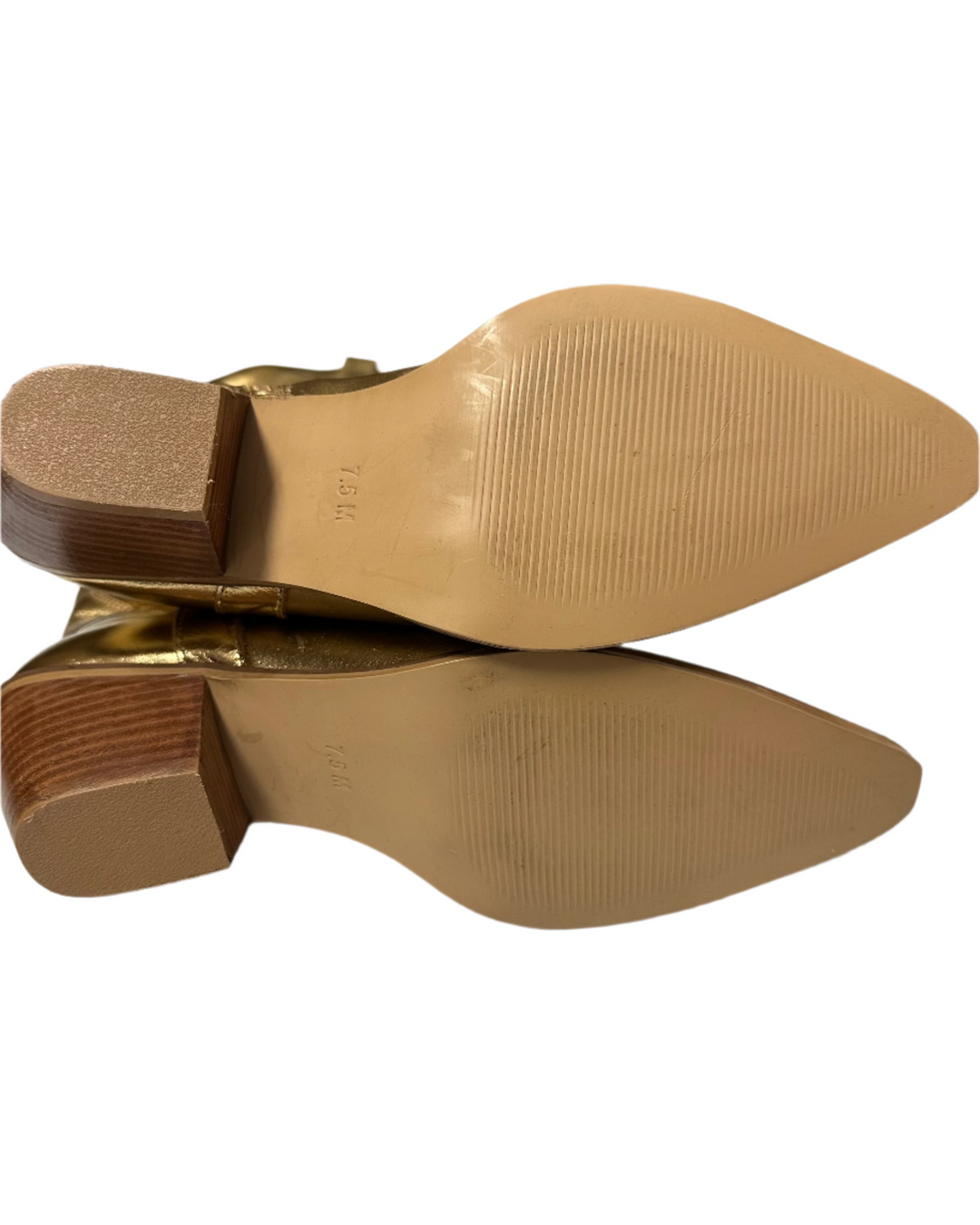 Coconuts by Matisse Gold Cowboy Boots - Size 7.5