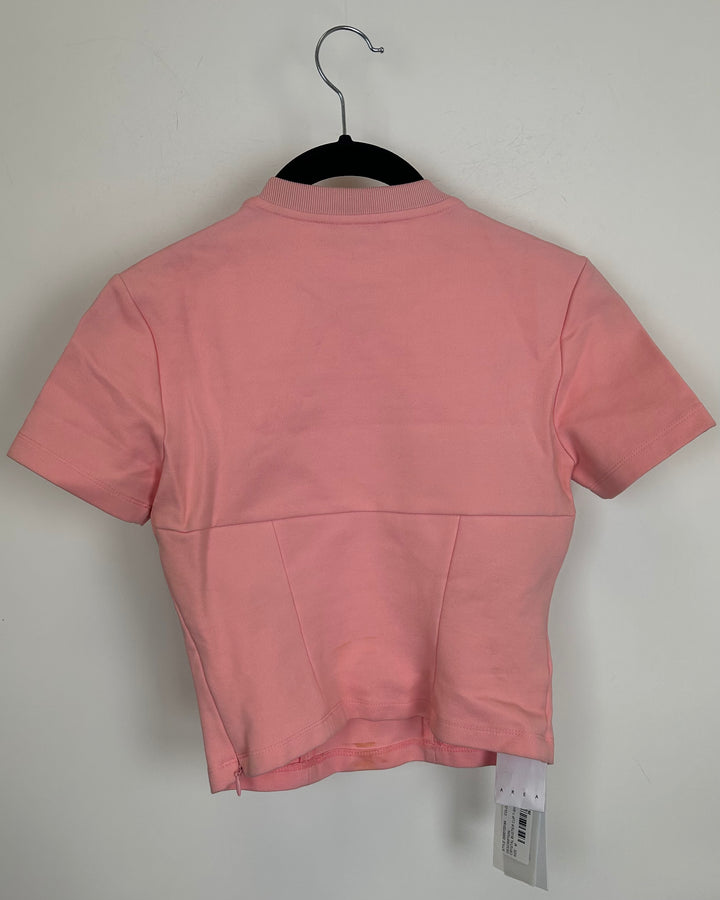 Pink Gem Stone Bustier T-Shirt - Size 2/4, 4/6 and and 6/8