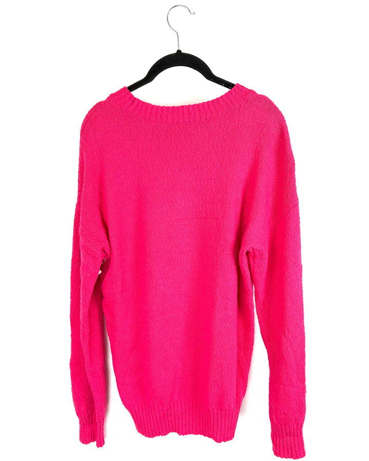 Pink Snowflake Sweater - Size 6/8