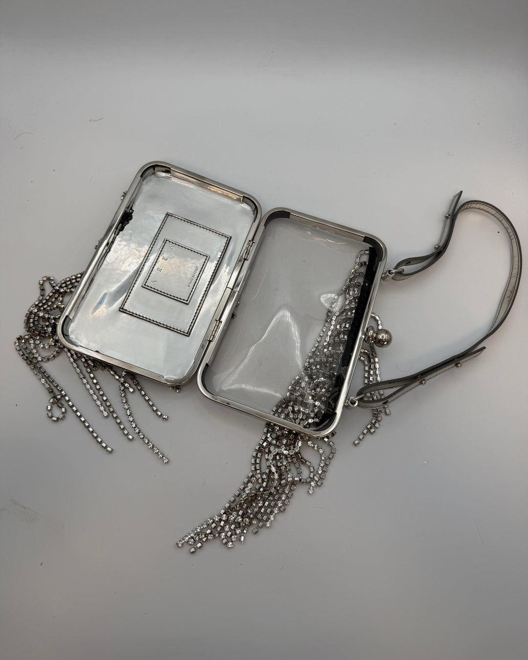 Silver & Clear Flat Mini Bag