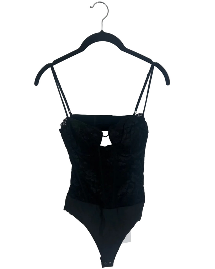 Spider Black Lace Bodysuit - Size 2