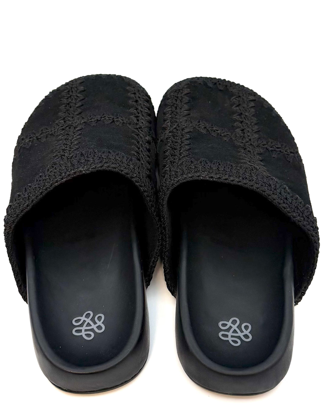 Black Embroidered Clog - Size 8, 9, and 10