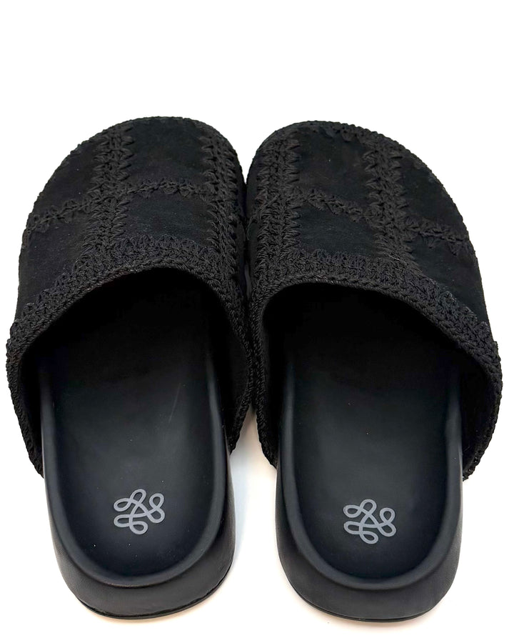Black Embroidered Clog - Size 8, 9, and 10