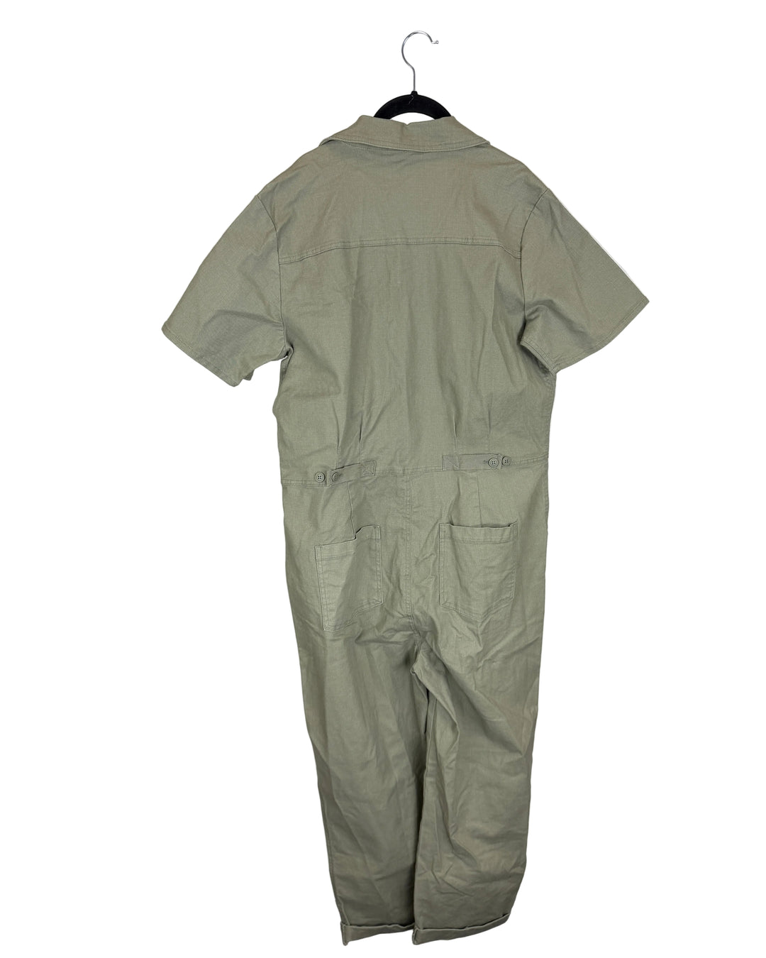 Sage Green Short Sleeve Jumpsuit - Size 2/4 and Size 12/14