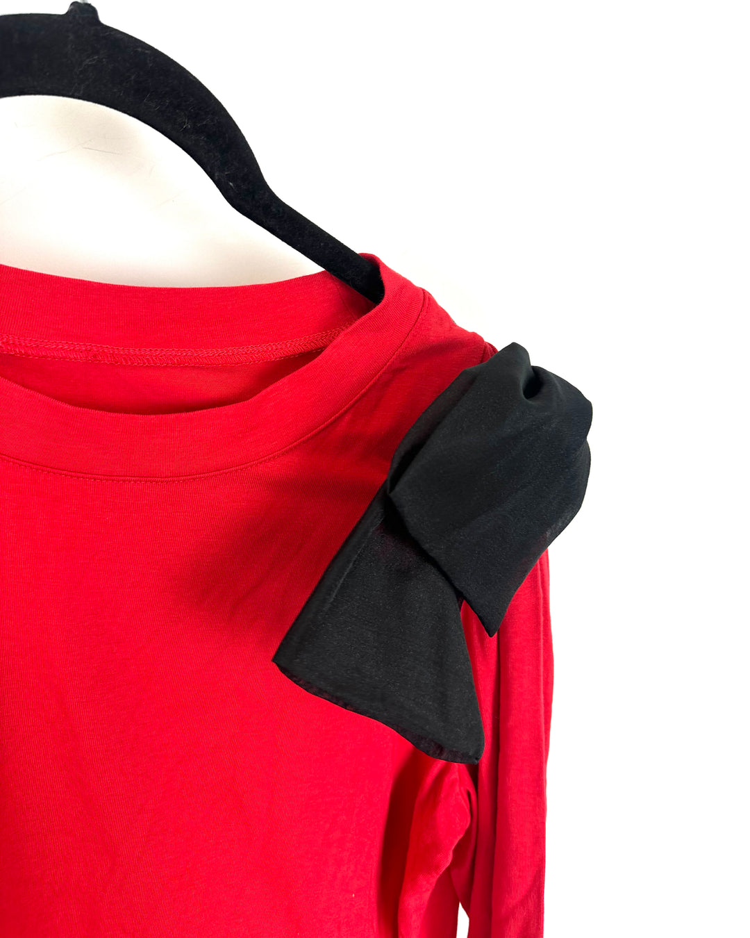 Red Long Sleeve with Interchangeable Bowtie - 6/8