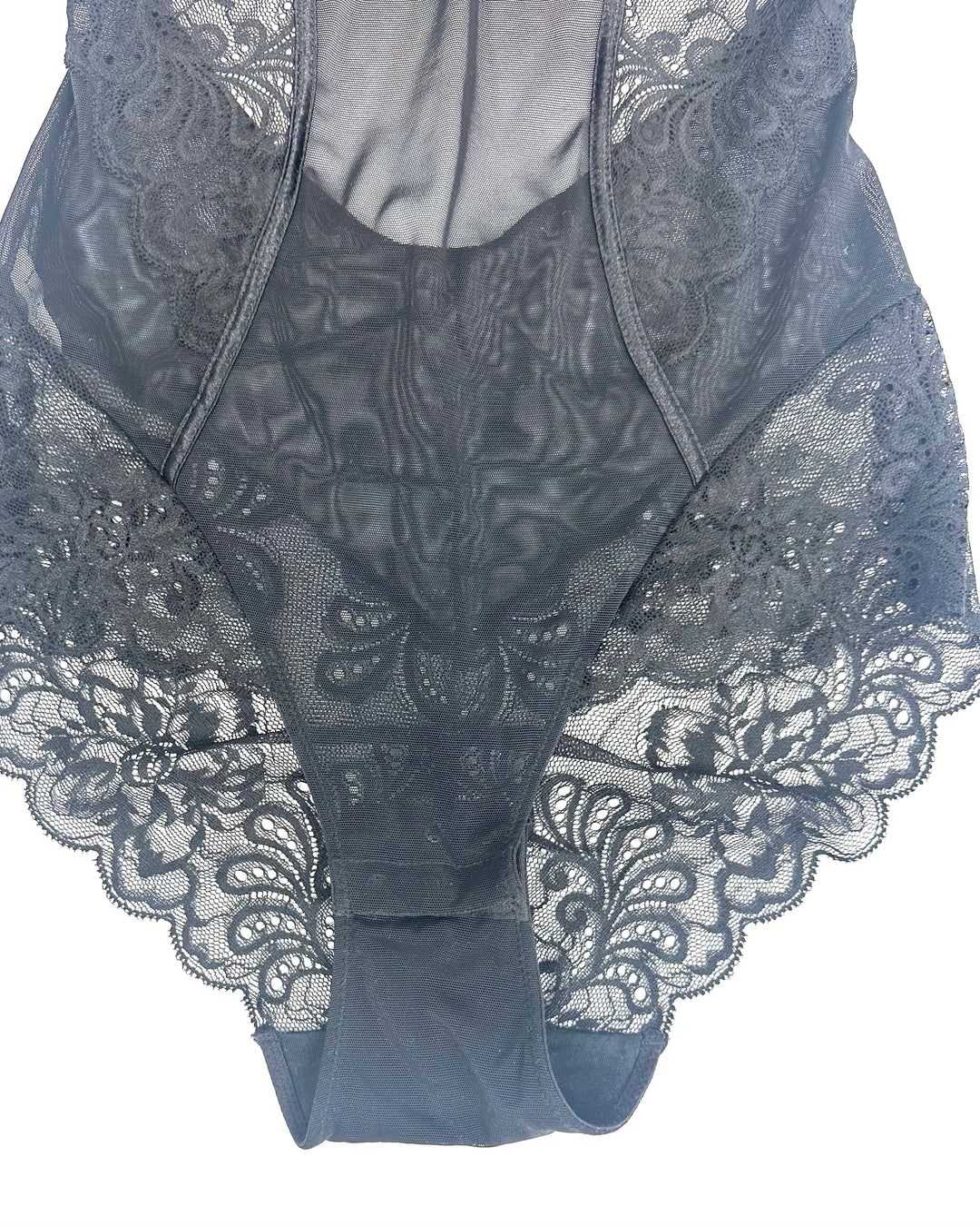 Black Lace Lingerie Bodysuit - 34D
