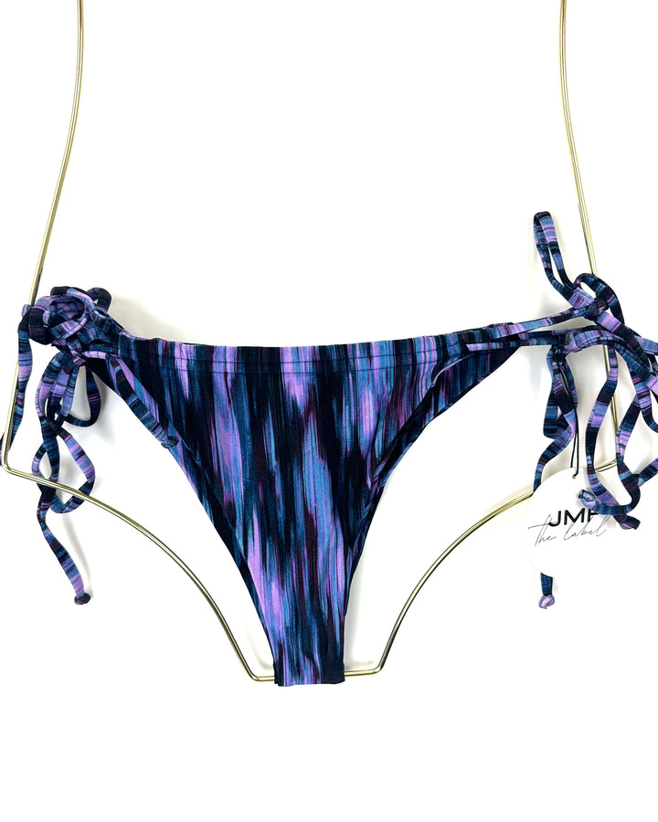 Blue & Purple Tie Side Bikini Bottom - L, XL, XXL