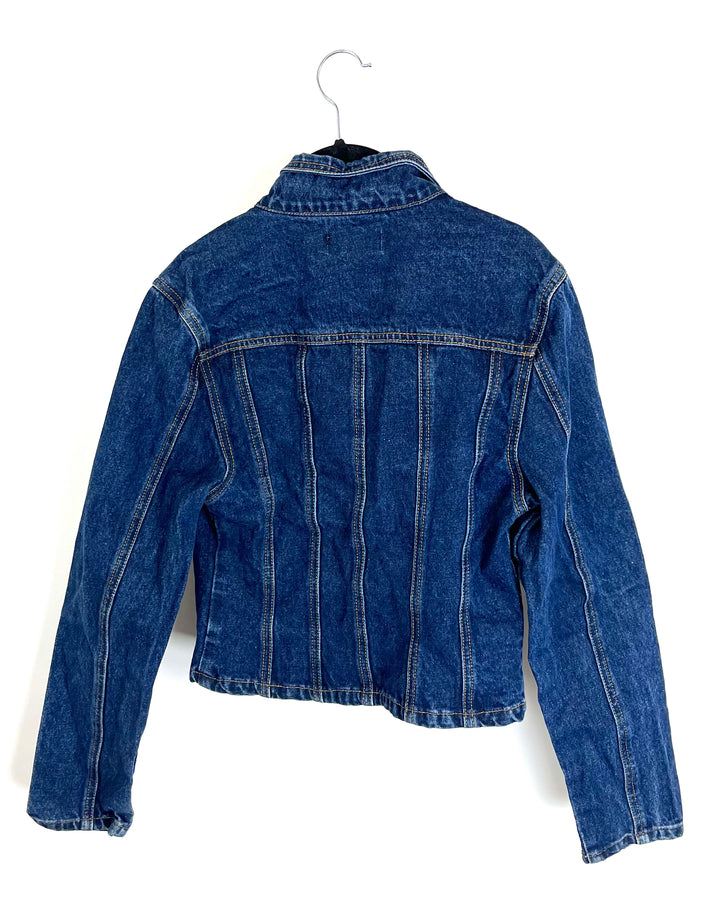 White Fox Denim Jacket - Size 2/4
