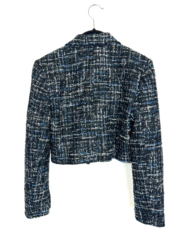Blue & Black Tweed Blazer - Size 00/0 and 0/2