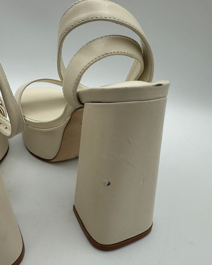 Ivory Ultra Platform Sandals - Size 7.5 and 9