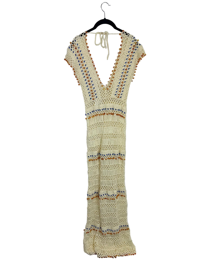 Tularosa Crochet Sheer Dress - Small