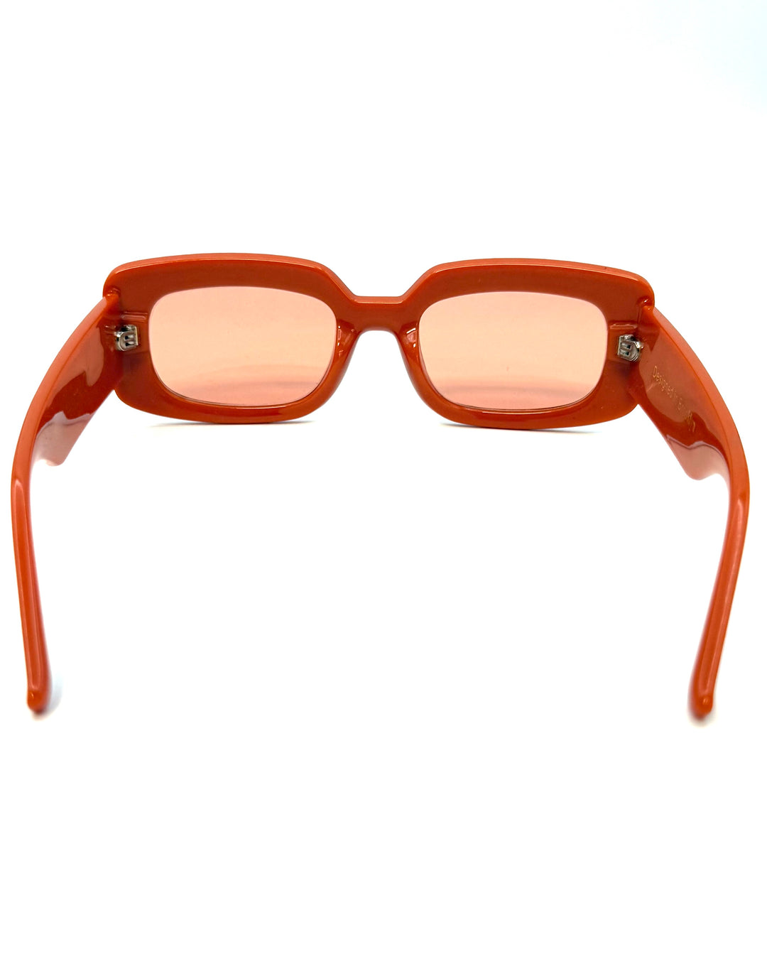 "I got my eye on you" Orange Rectangle Sunglasses