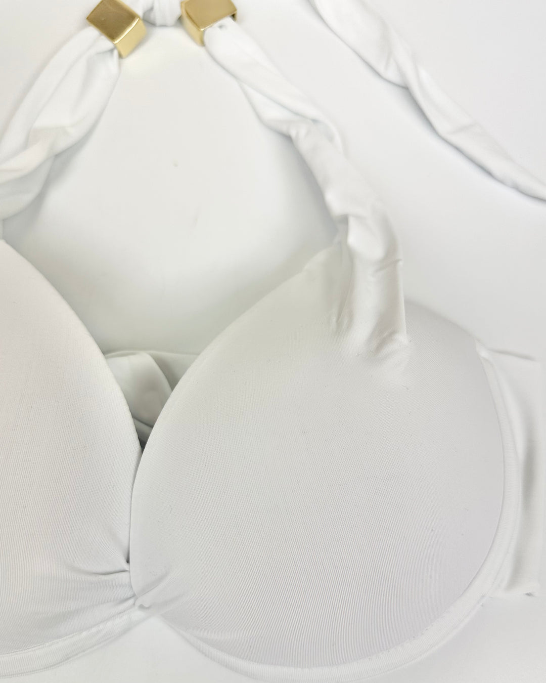 White Halter Bikini Top - Small, Medium and Extra Large DD Cup