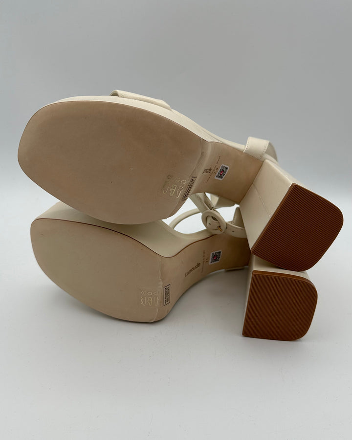 Ivory Ultra Platform Sandals - Size 7.5 and 9