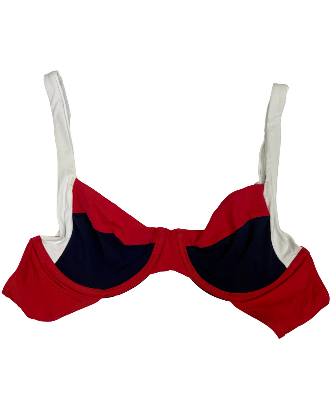 Red, White and Blue Underwire Bikini Top - M & L