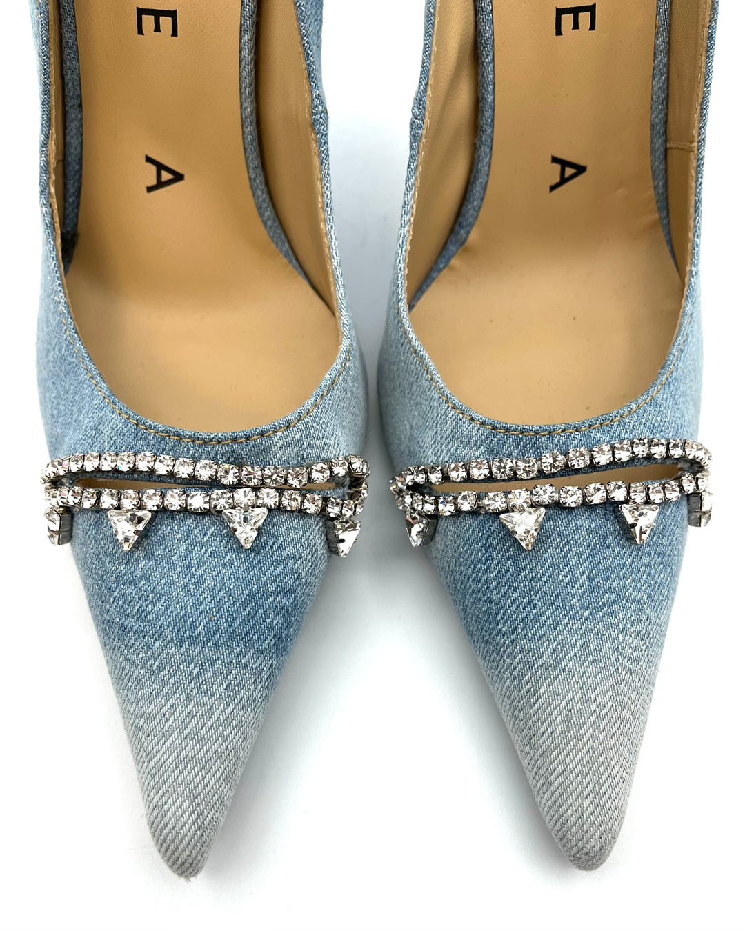 Denim Gem Heels - Size 10