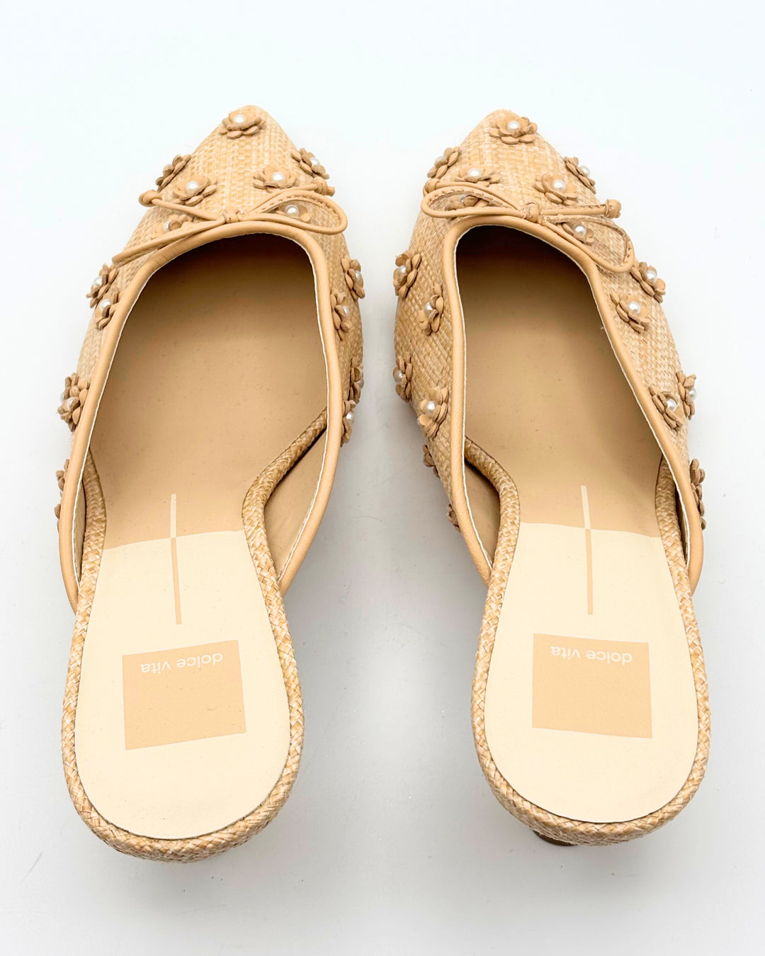 Dolce Vita Floral Raffia Heels - Size 8.5