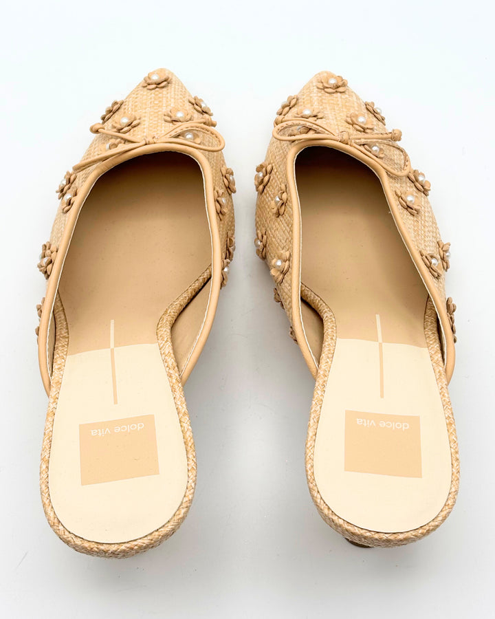 Dolce Vita Floral Raffia Heels - Size 8.5