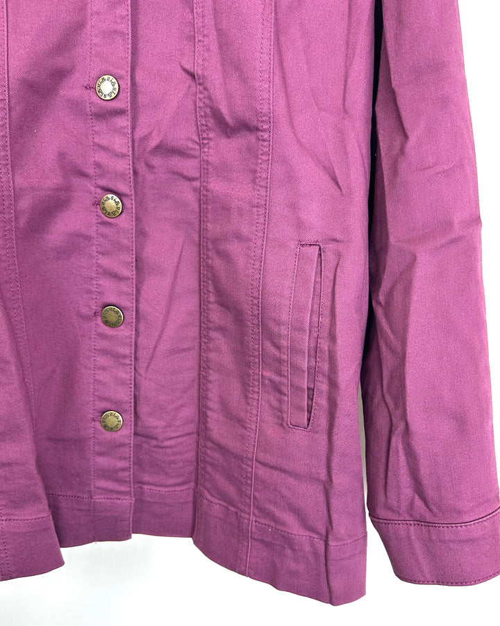 Purple Denim Jacket - Size 10/12