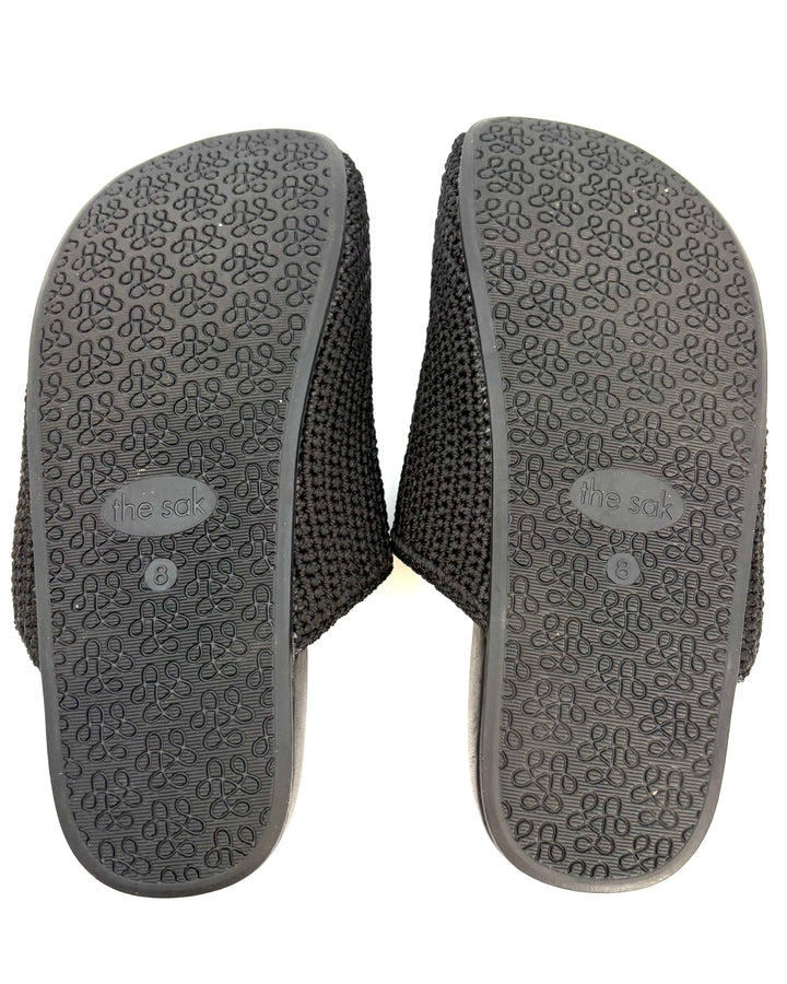 Black Crochet Clogs - Size 8, 9, 10, 11