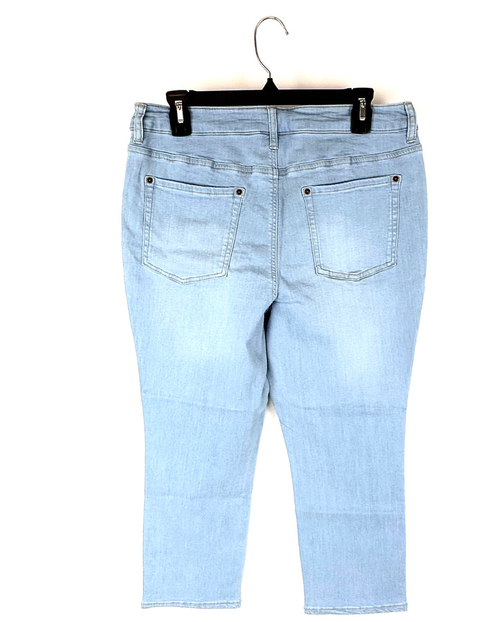 Cropped Denim Jeans - Size 12