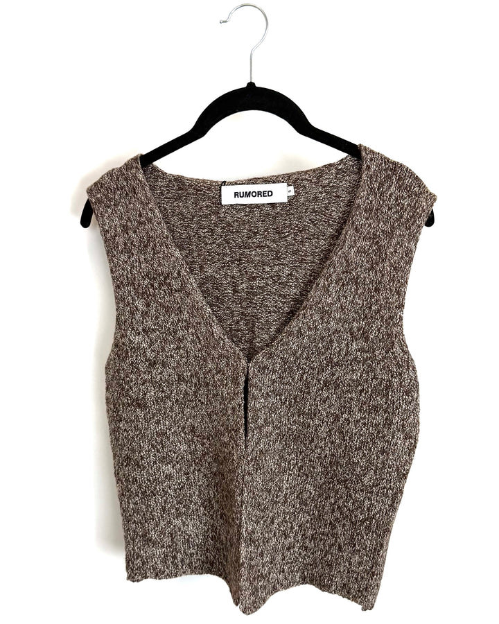 Brown Knit Tank Top - Size 4/6