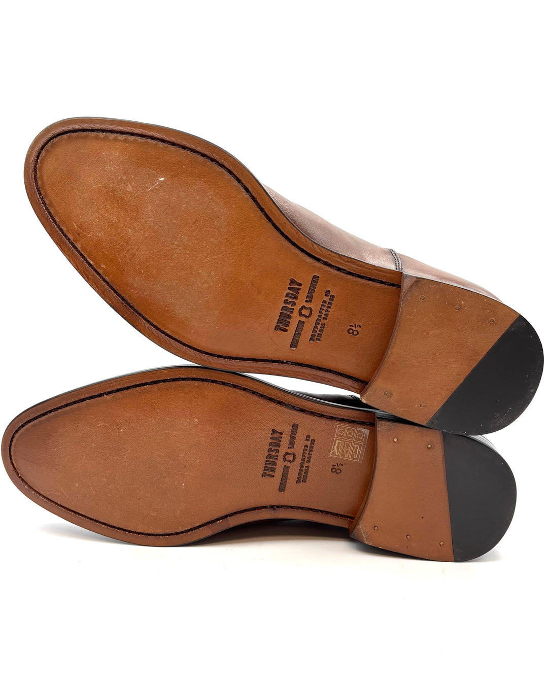 MENS Pecan Brown Leather Dress Shoes - Size 8.5 and 10 MENS Pecan Brown Leather Dress Shoes - Size 8.5 and 10
