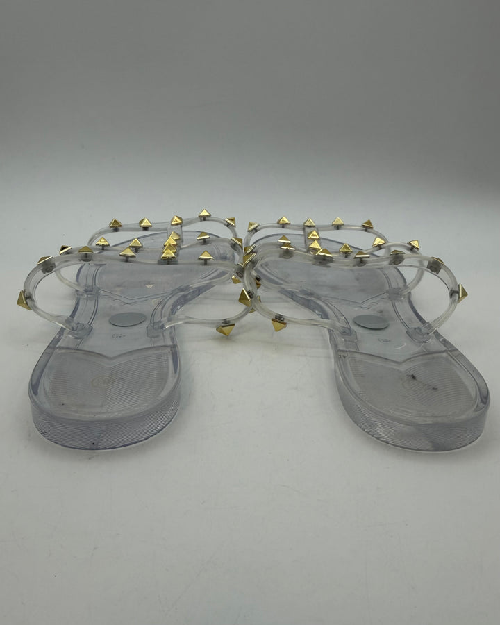 Clear Jelly Sandals - Size 9