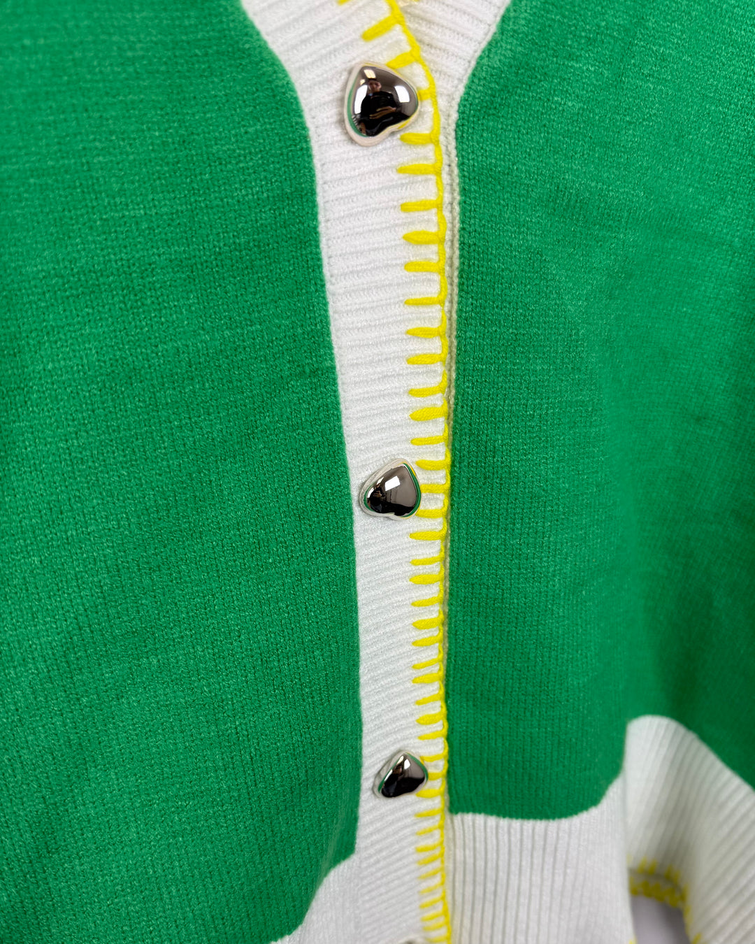 Green Heart Cardigan - Extra Large