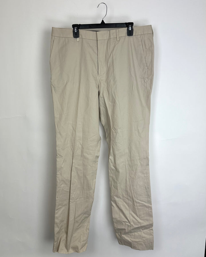 Mens Sand Beige Trousers - Size 40