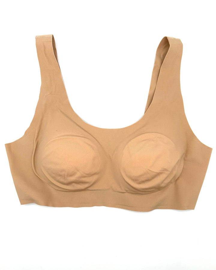 Sand Beige Padded Bralette - Medium