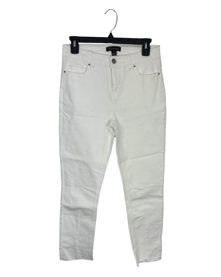 Bright White Denim Jeans - Size 0/2