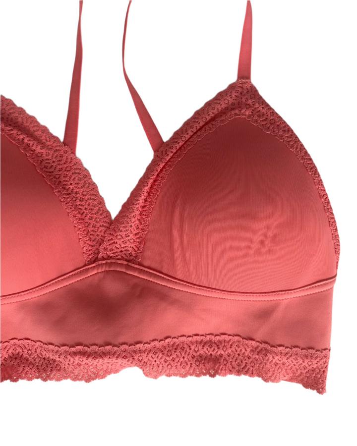 Bright Pink Padded Bralette - Small