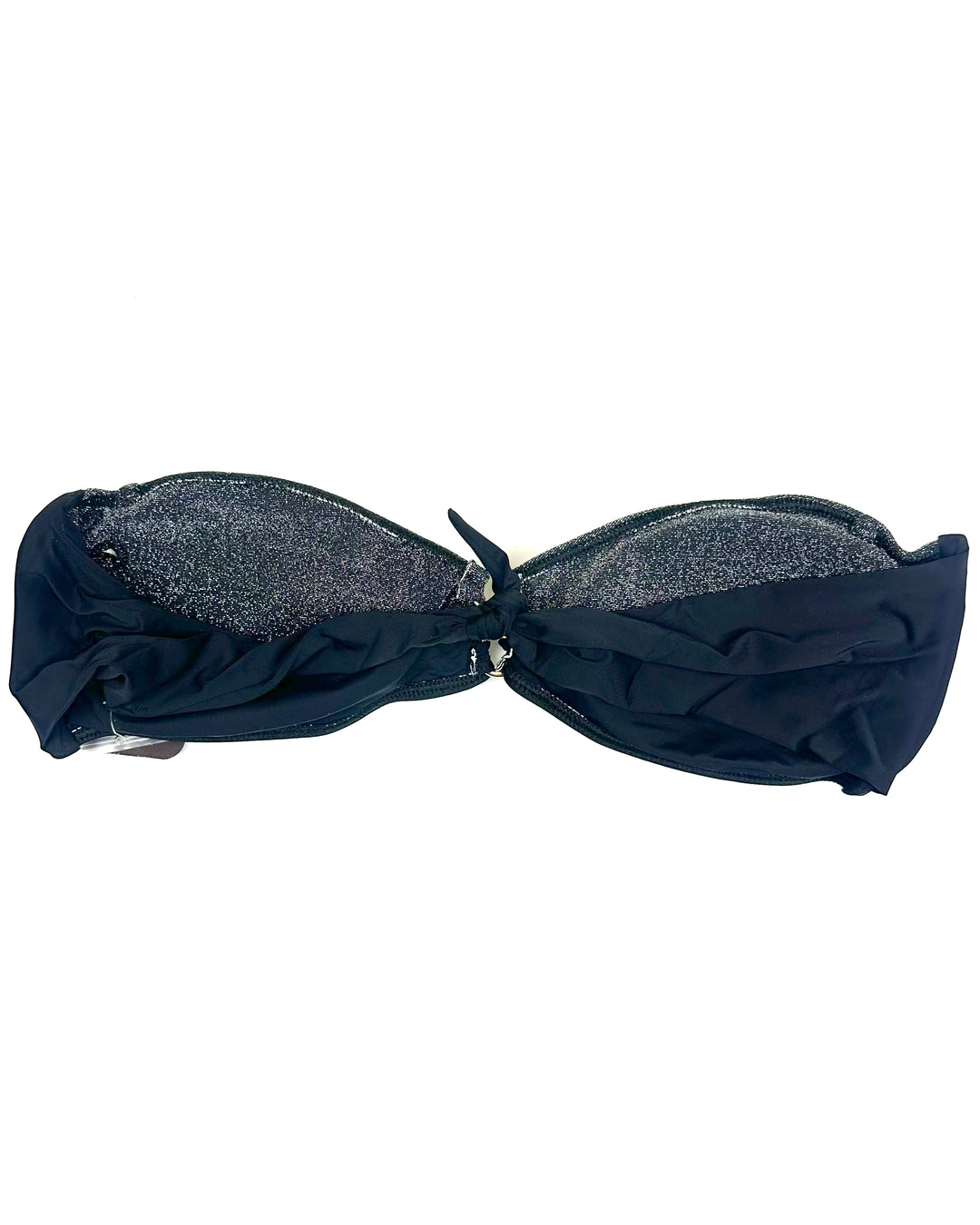 Black Shimmer Convertible Bikini Top - Size S, L, XL