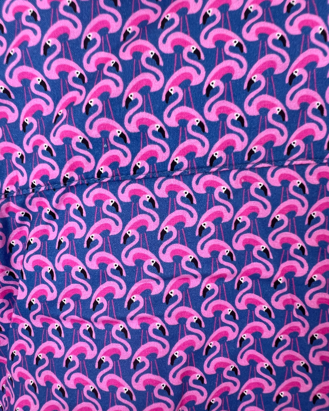 MENS Flamingo Patterned Button-Up - Medium