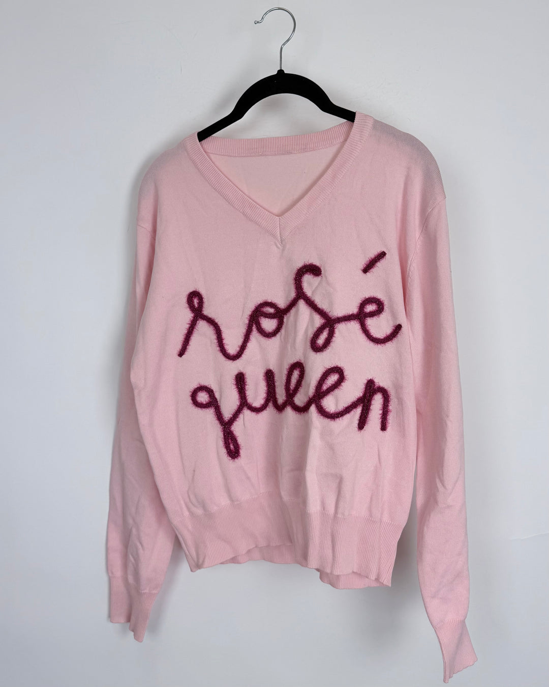 Pink "Rosé Queen" Sweater - Size 4/6