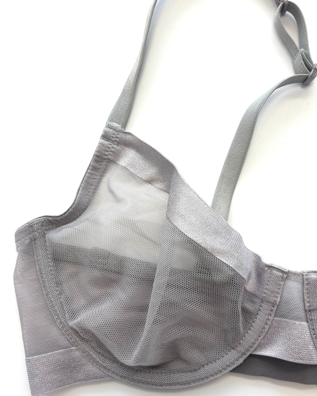Smoke Gray Interchangeable Strap Bra- 34B