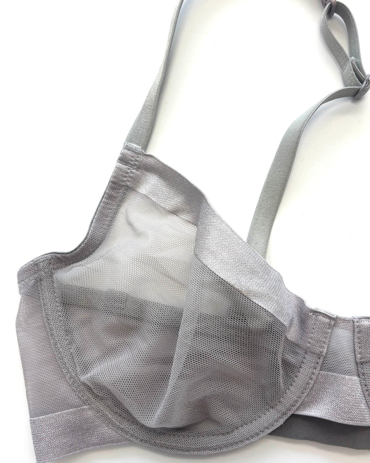 Smoke Gray Interchangeable Strap Bra- 34B