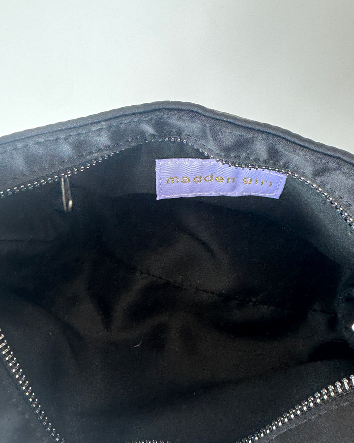 Black Fishnet Rhinestoned Bag