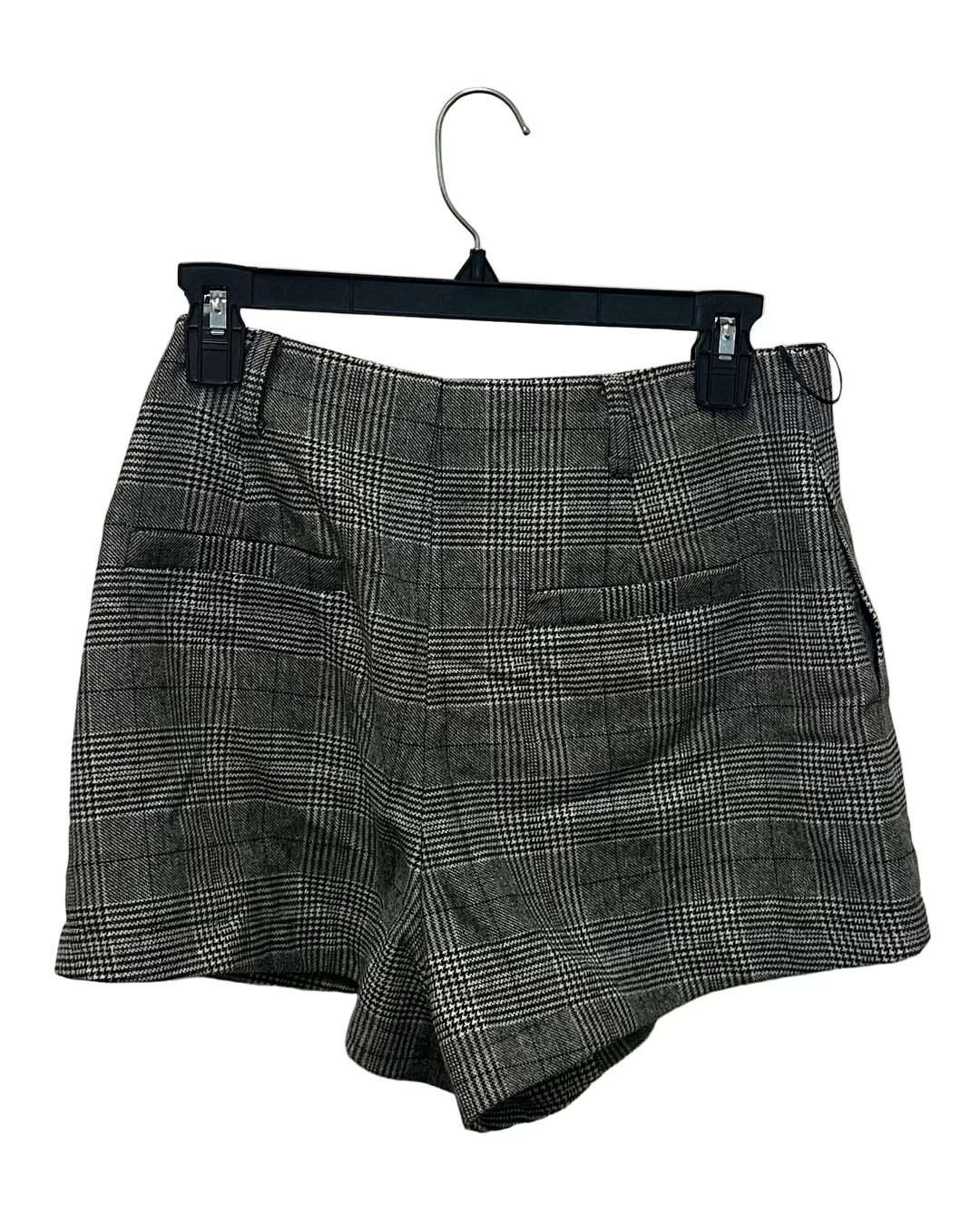 Gray Plaid Shorts - Size 4, Size 8
