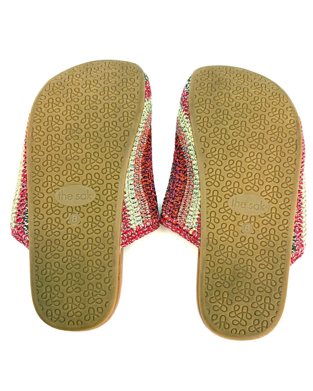 Multi Color Crochet Clogs -  Size 6, 8, 10, 11