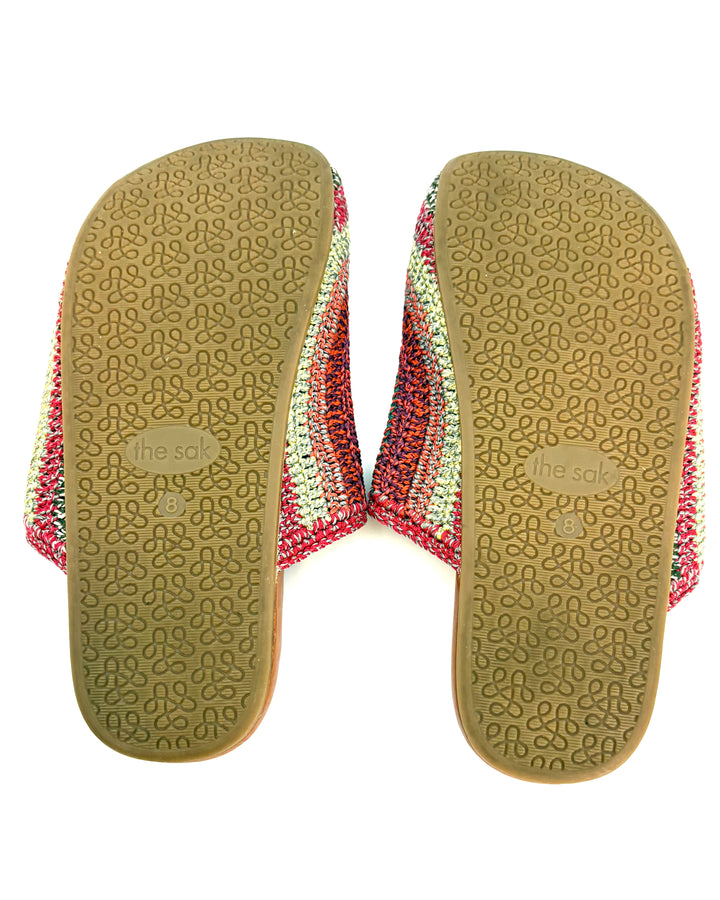 Multi Color Crochet Clogs -  Size 6, 8, 10, 11