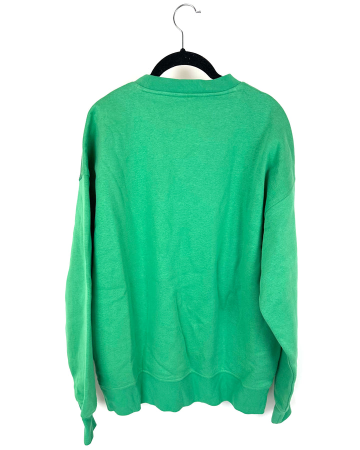 Unisex Bright Green Crewneck - Mens Medium / Women Large