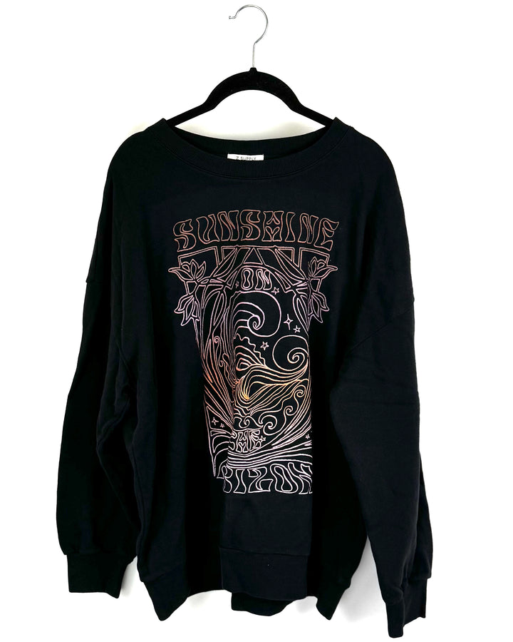 Gray Sunshine Horizon Crewneck - Small