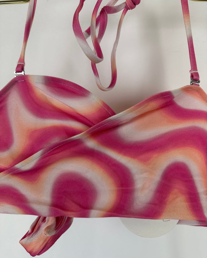 Pink Wrap Bikini Top - M, L, XXL