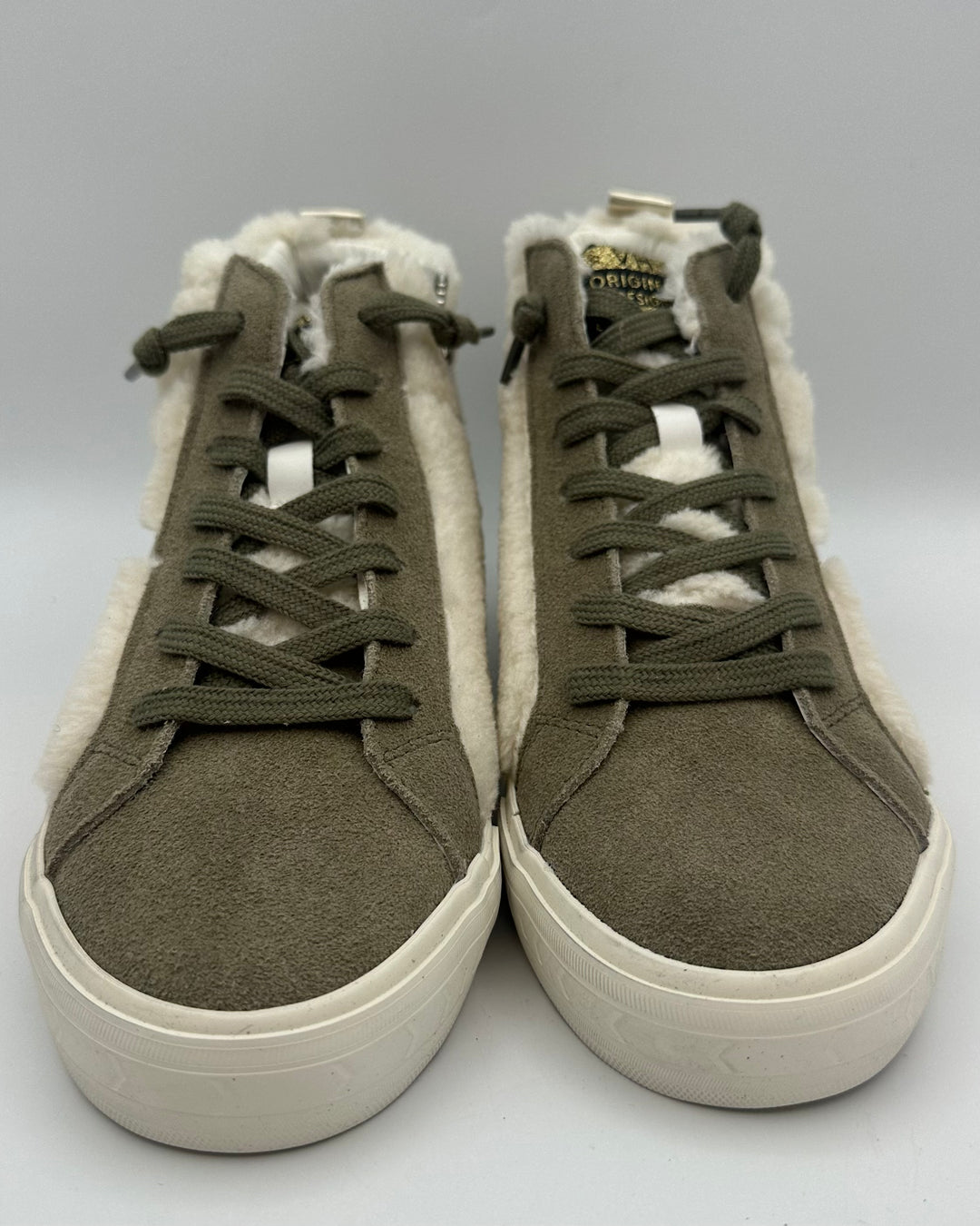 Olive Green High Top Sneakers - Size 8.5