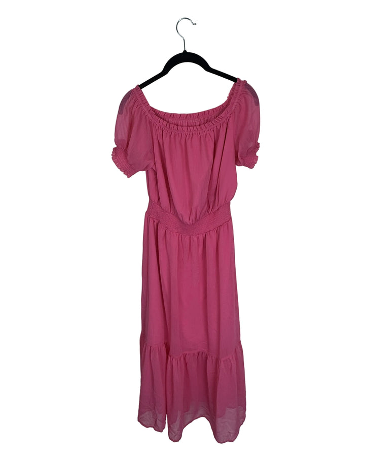 Pink Off The Shoulder Dress- Size 2/4
