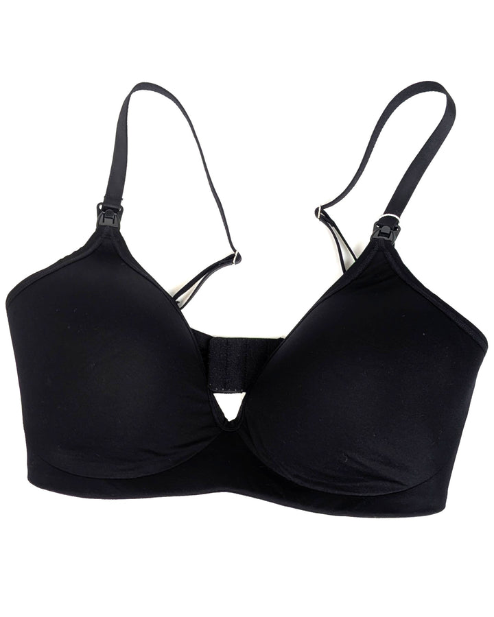 Black Wireless Nursing Bra - 34D