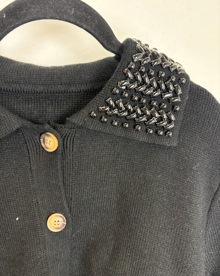 Beaded Collar Cardigan - Size 4/6